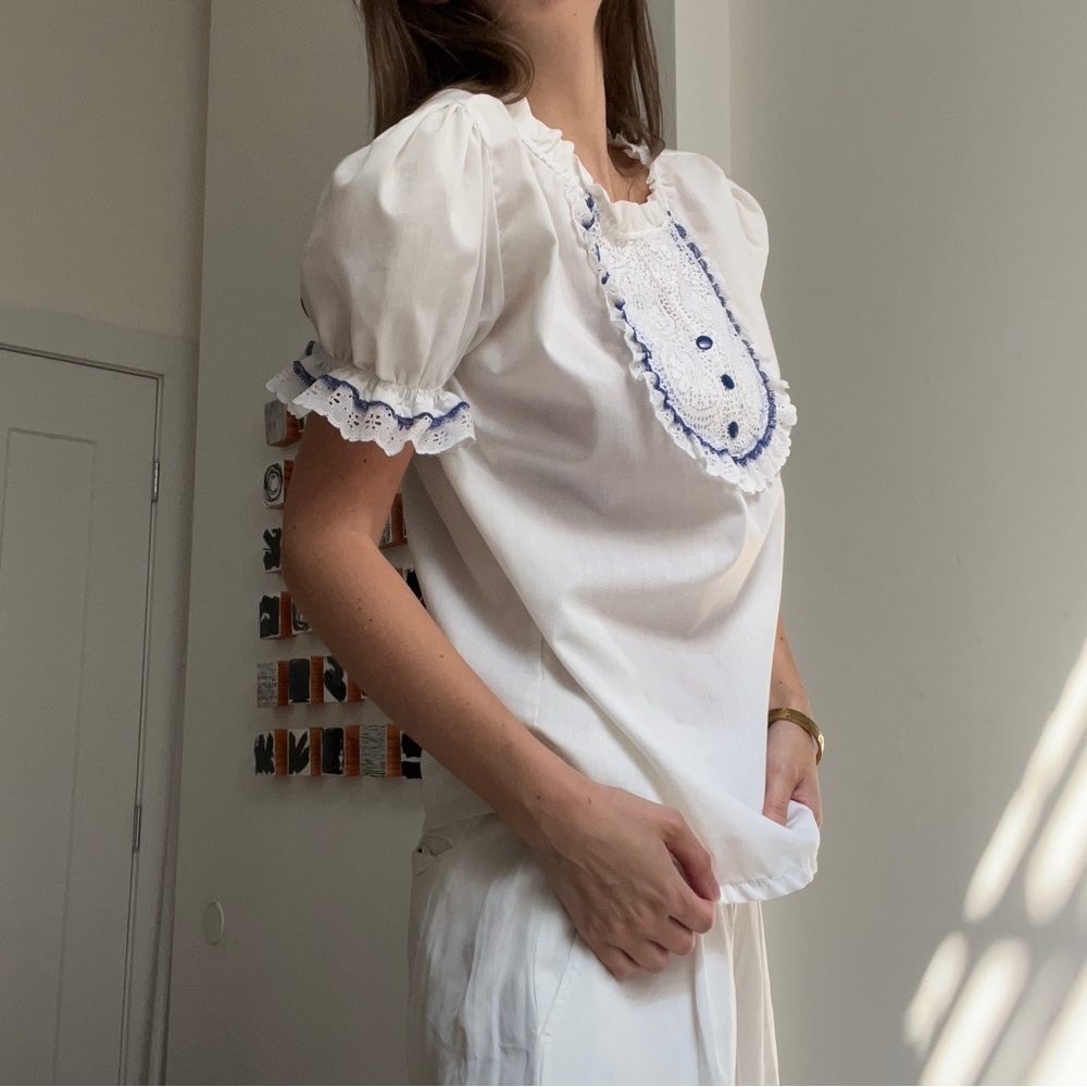 Vintage Puff Sleeve Blouse - Picture 4 of 4